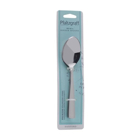 Pfaltzgraff Pfaltzgraff Silver Stainless Steel Danford Dinner Spoon Set 6 pc 5243533